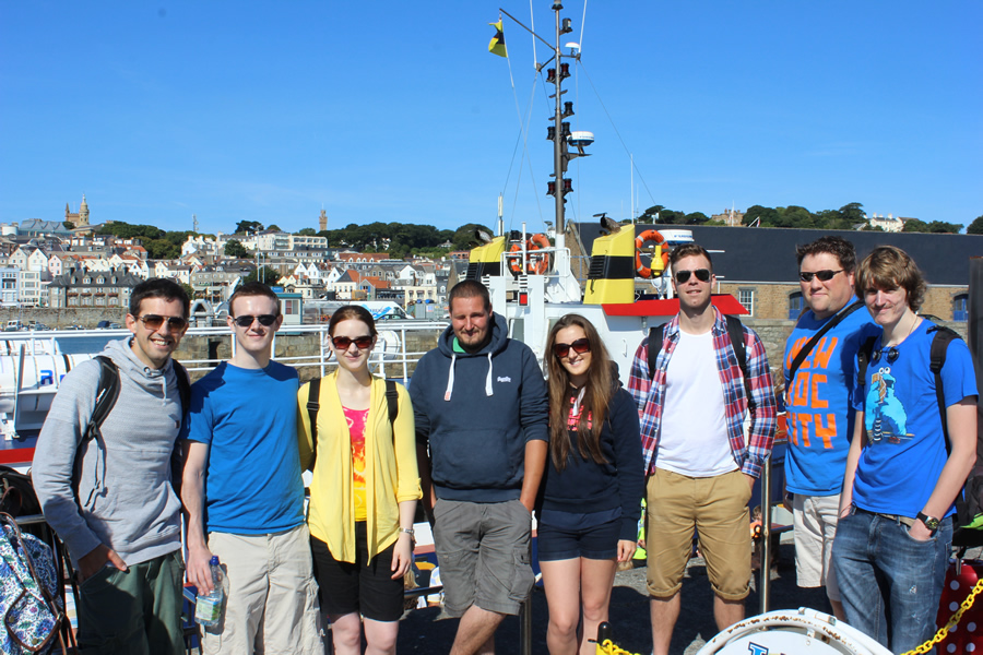 Indulge team waiting for the Sark boat